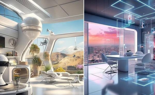 عکس ، هوش مصنوعی از خانه ها در 2050 پرده برداری کرد