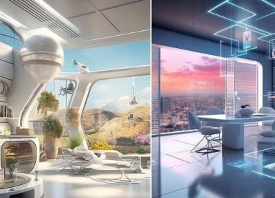 عکس ، هوش مصنوعی از خانه ها در 2050 پرده برداری کرد